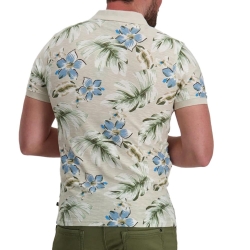 Polo Beige à Motifs Homme Petrol Industries POL908