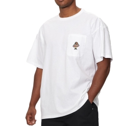 T-shirt Blanc Homme Converse Mushroom