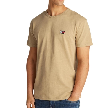 T-shirt Beige Homme Tommy Jeans Reg Badge