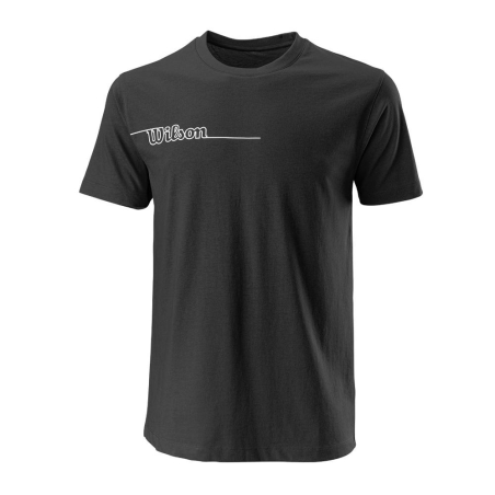 T-shirt Noir Homme Wilson Team