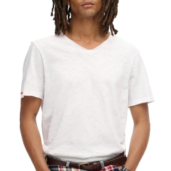 T-Shirt Blanc Homme Superdru Raw