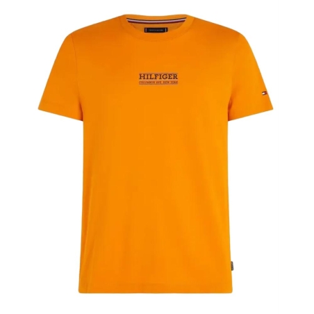 T-shirt Orange Homme Tommy Hilfiger Small Hilfiger