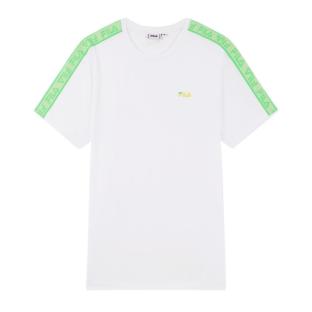 T-shirt Blanc/Vert Homme Fila Gaston