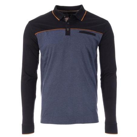 Polo Manches Longues Bleu Homme RMS26 91234