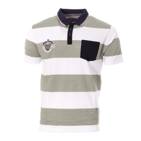 Polo Kaki/Blanc Homme Rugby TOWN