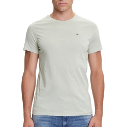T-shirt Vert Pale Homme Tommy Hilfiger Tjm Xslim