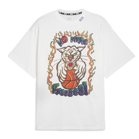 T-Shirt Blanc Homme Puma Getting Crafty Gender Neutral