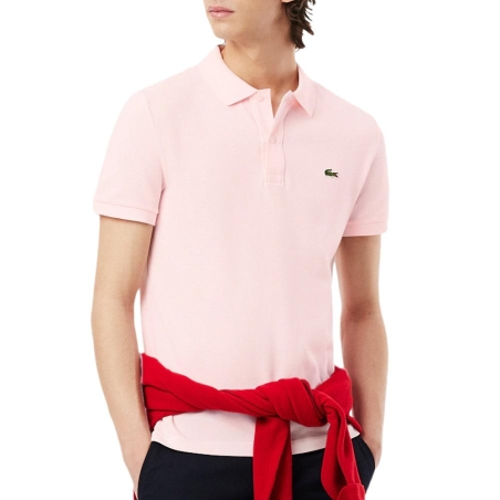 Polo Rose Homme Lacoste Mela