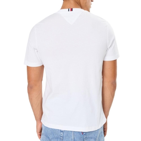 T-shirt Blanc Homme Tommy Hilfiger Pocket