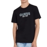 T-shirt Noir Homme Guess Design