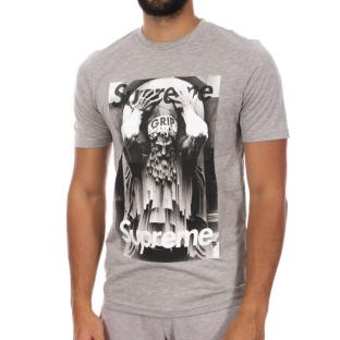 T-shirt Gris Homme Supreme Grip God