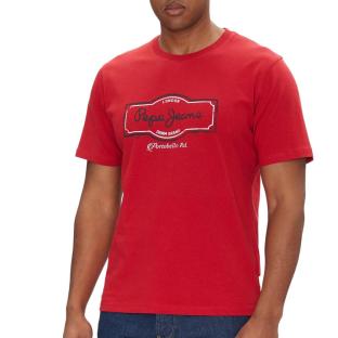 T-shirt Rouge Homme Pepe Jeans Daxton