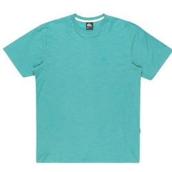 T-Shirt Turquoise Homme Quiksilver Slub roundneck