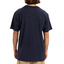 T-shirt Marine Homme Quiksilver Retro Fade Yem