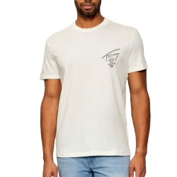 T-shirt Blanc Homme Tommy Hilfiger Tjm Reg Sign City