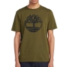 T-Shirt Kaki Homme Timberland TB0A2