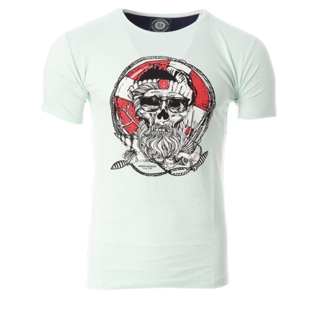 T-shirt Bleu Homme La Maison Blaggio MORO