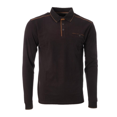 Polo Manches Longues Gris Homme RMS26 91233