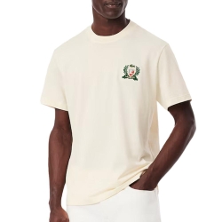 T-shirt Beige Homme Lacoste French Mad