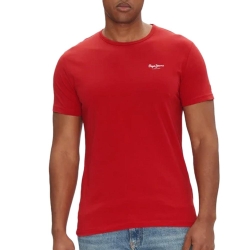 T-shirt Rouge Homme Pepe Jeans Original Basic