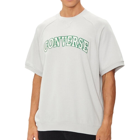 T-Shirt Gris/Vert Homme Converse Retro