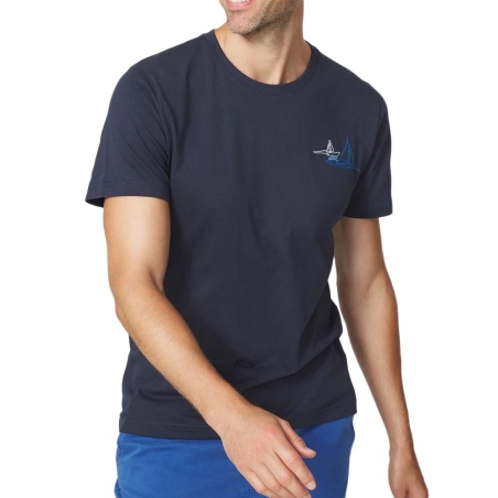 T-Shirt Marine Homme TBS Navy bateau
