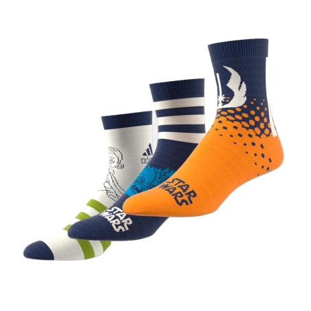x3 Paires de Chaussettes Blanche/Marine Junior/Adulte Adidas IU4870