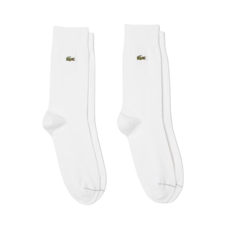 Lot de deux paires de chaussettes Blanches Homme Lacoste World