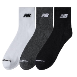 X3 Paires de Chaussettes Noir/Blanc/Gris Homme New Balance Everyday