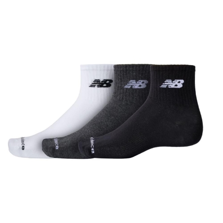 X3 Paires de Chaussettes Noir/Blanc/Gris Homme New Balance Everyday