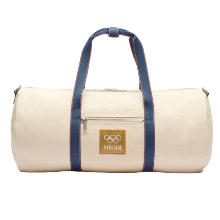 Sac de Voyage Beige/Marine Mixte Lacoste Duffle