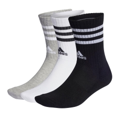 x3 Chaussettes Noires/Grises/Blanches Homme Adidas IC1323