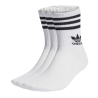 X3 Paires de Chaussette Blanc/Noir Adidas Crew Sock