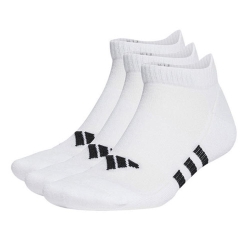 Lot de 3 paires de chaussettes Blanc/Noires Homme Adidas Cush