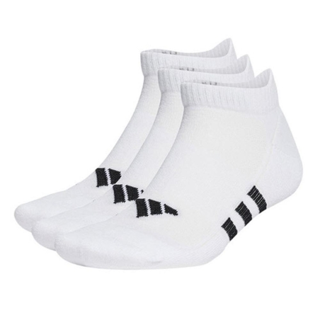 Lot de 3 paires de chaussettes Blanc/Noires Homme Adidas Cush