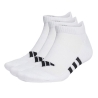 Lot de 3 paires de chaussettes Blanc/Noires Homme Adidas Cush