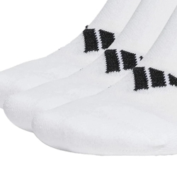 Lot de 3 paires de chaussettes Blanc/Noires Homme Adidas Cush
