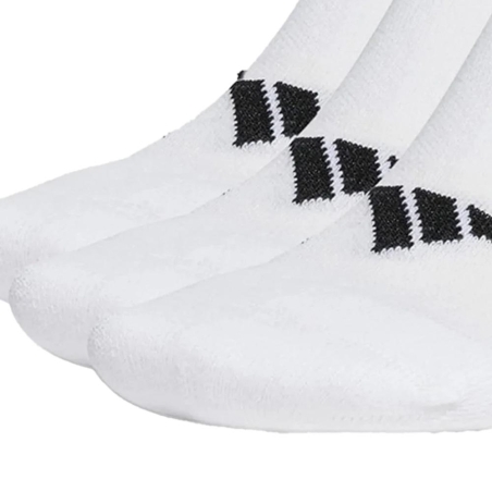Lot de 3 paires de chaussettes Blanc/Noires Homme Adidas Cush