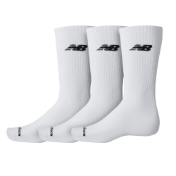 X3 Paires de Chaussettes Blanches Homme New Balance Crew