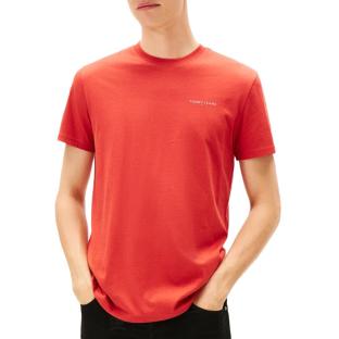 T-shirt Rouge Homme Tommy Hilfiger Tjm Slim Linear