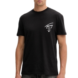 T-shirt Noir Homme Tommy Hilfiger Tjm Reg Sign City