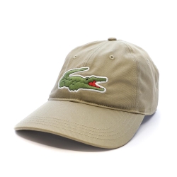 Casquette Beige Mixte Lacoste Twill Big Croch