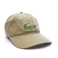 Casquette Beige Mixte Lacoste Twill Big Croch