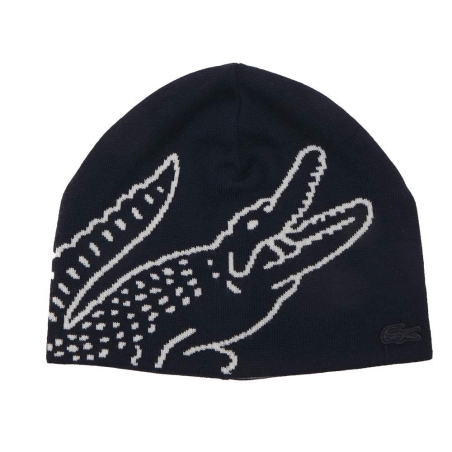 Bonnet Marine Homme Lacoste Broderie