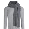 Echarpe Grise Lacoste En Laine Cotelee