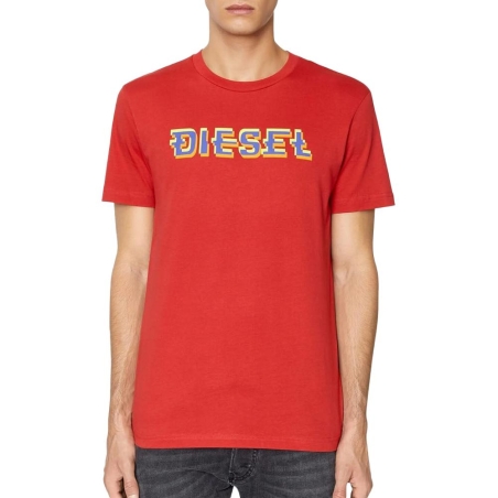 T-shirt Rouge Homme Diesel Diegor42A