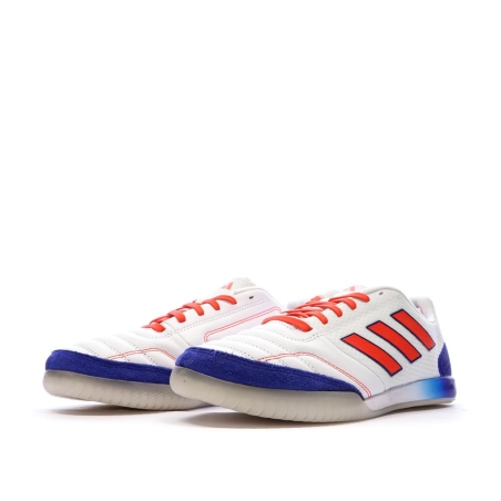 Chaussures de Futsal Blanches/Bleu Homme Adidas Sala