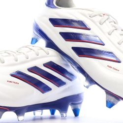 Chaussures de Foot Blanc/Bleu Homme Adidas Copa Pure 2 Elite SG