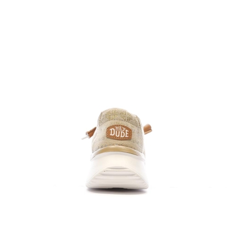 Chaussures Beiges/Dorées Femme Hey Dude Wally Sport Mesh