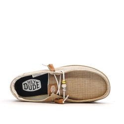 Chaussures Beiges/Dorées Femme Hey Dude Wally Sport Mesh